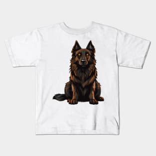 Belgian Tervuren Dog Illustration Kids T-Shirt